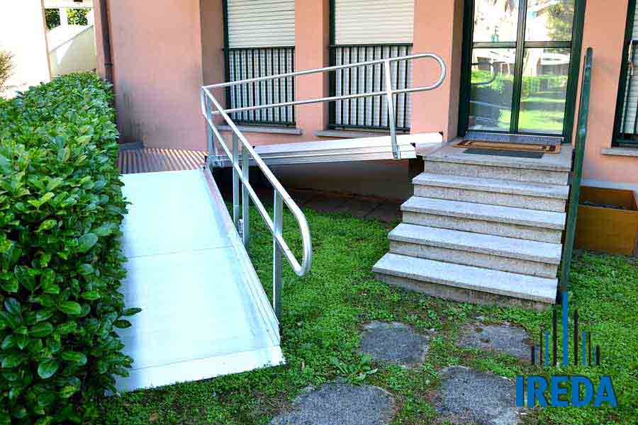 Rampa modulare: vista frontale