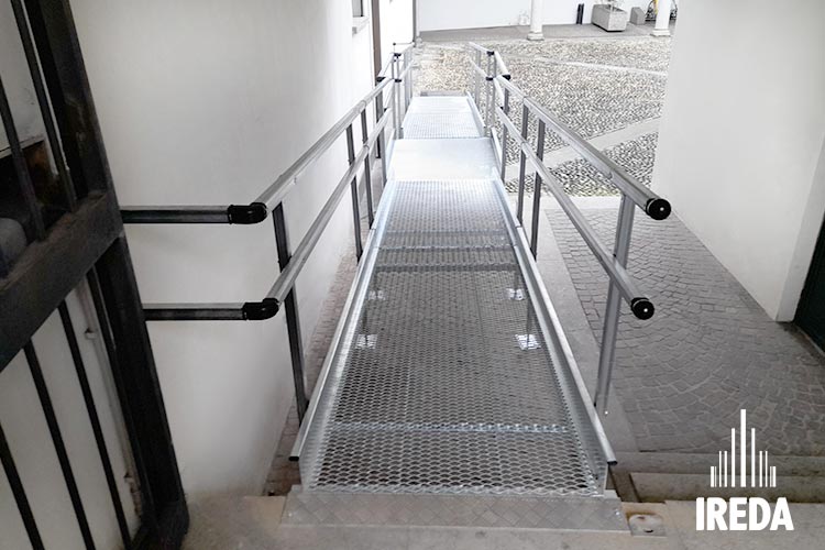 Pedana Per Disabili Modulare: frontale