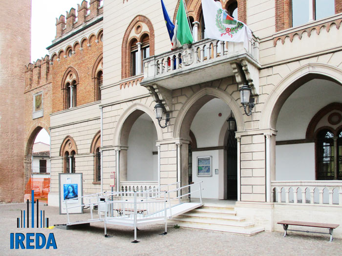 Rampa modulare disabili per accesso Comune Marmirolo 03