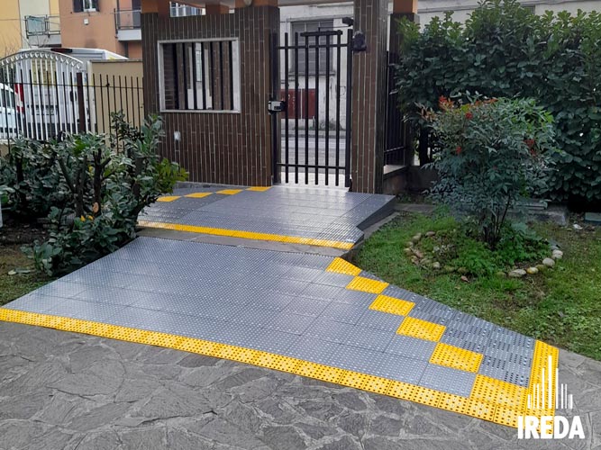 Rampe fai da te per disabili ingresso condominio