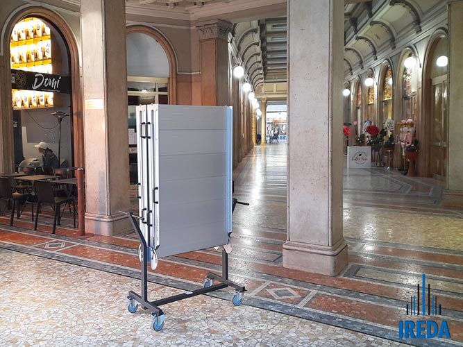 Rampe modulari per disabili Milano: rampa in galleria Mazzini Milano