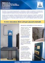 Icona della scheda tecnica del mini-elevatore Slim-Lift