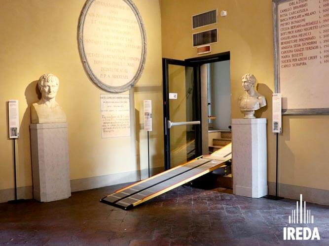 Scivoli disabili Milano: ingresso Museo del Politecnico