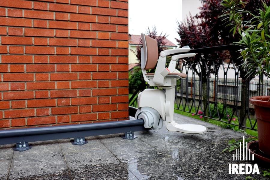 Servoscala Disabili con poltroncina: curva seconda rampa