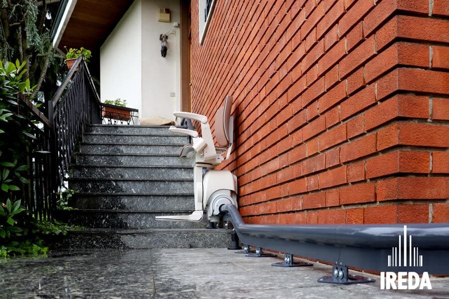 Servoscala Disabili con poltroncina: curva seconda rampa