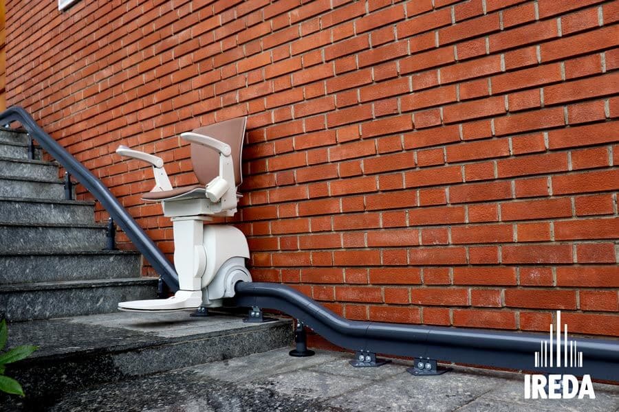Servoscala Disabili con poltroncina: curva seconda rampa
