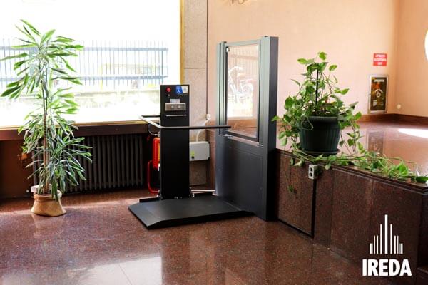 Rampe disabili condominio Ireda slim lift